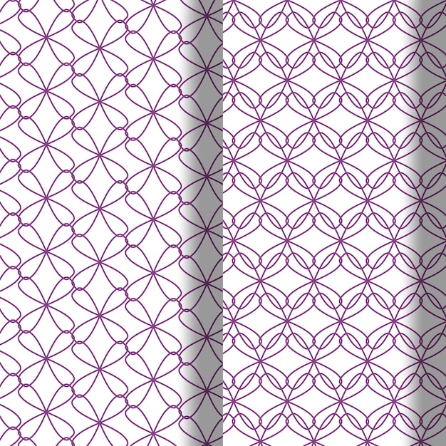 Seamless ornamental vector patterns background