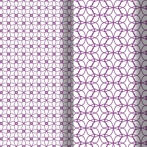 Seamless ornamental vector patterns background