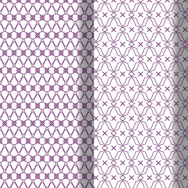 Seamless ornamental vector patterns background