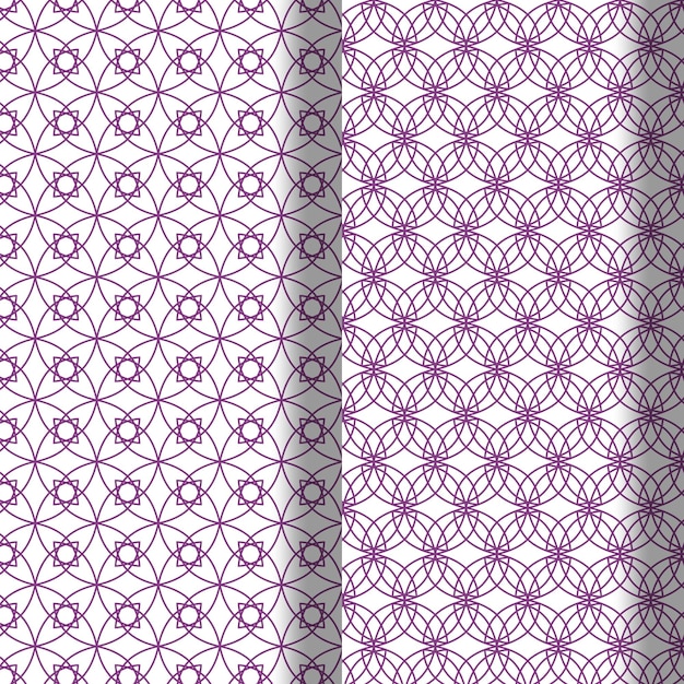 Seamless ornamental vector patterns background