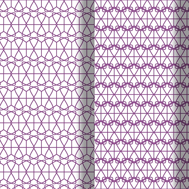 Seamless ornamental vector patterns background