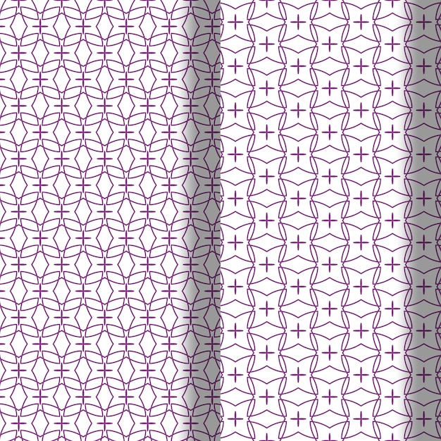 Seamless ornamental vector patterns background