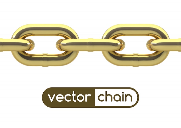 Vector seamless oval link chain