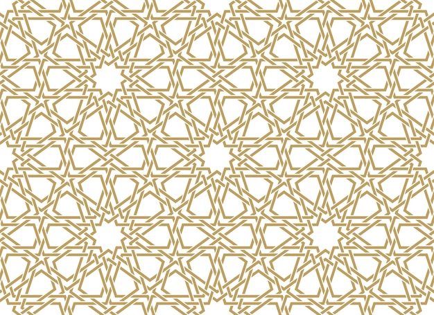 Vector seamless paper pattern in authentic arabian style
