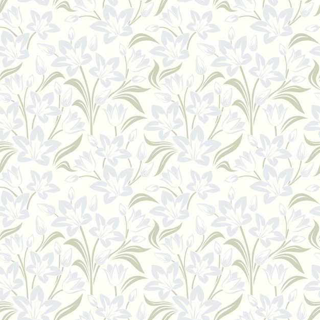 Seamless pastel floral pattern