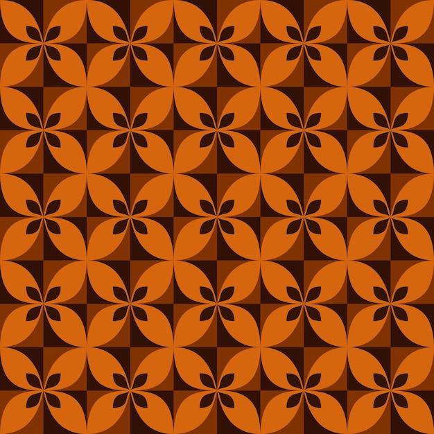 бесшовный узор абстрактный цветок с кубом для фона и текстуры