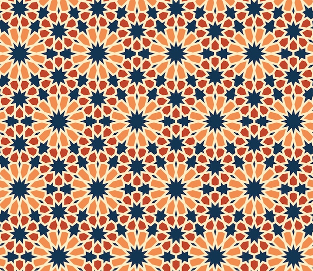 Vector seamless pattern abstract geometric ornament