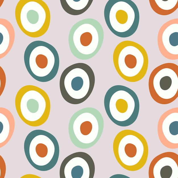 Seamless pattern abstract pattern with colorful circles