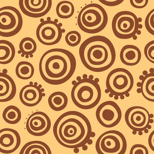 Vector seamless pattern in african style vector background