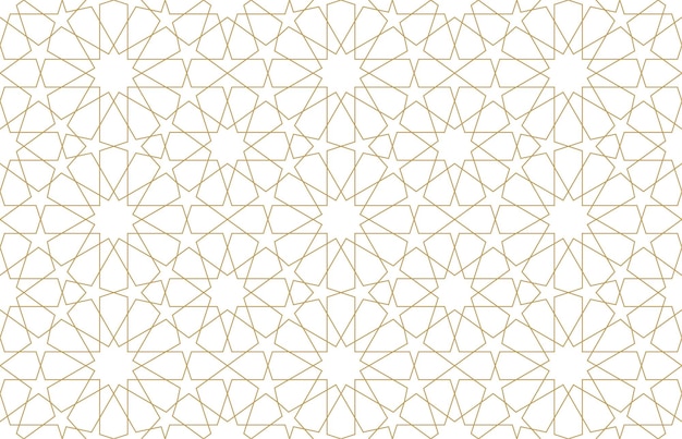 Vector seamless pattern in authentic arabian style. vector illustration