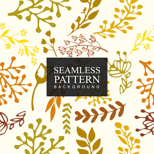 Vector seamless pattern background flower.