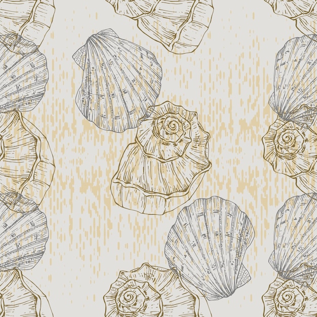 Seamless pattern background shell