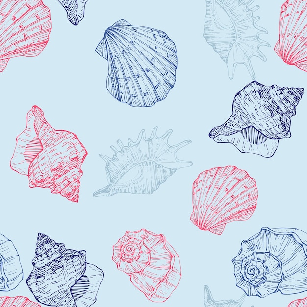 Seamless pattern background shell