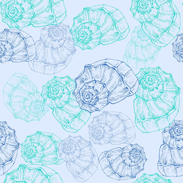 Seamless pattern background shell