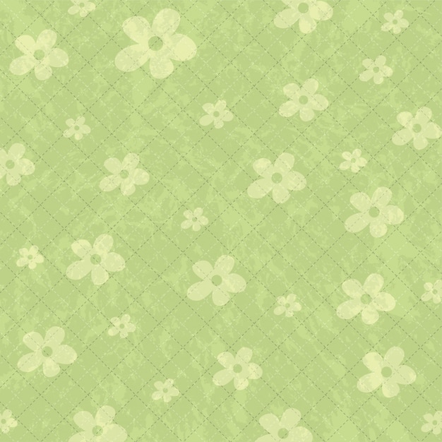 Vector seamless pattern background with flowers