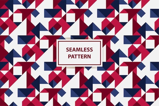 Vector seamless pattern background with usa flag color