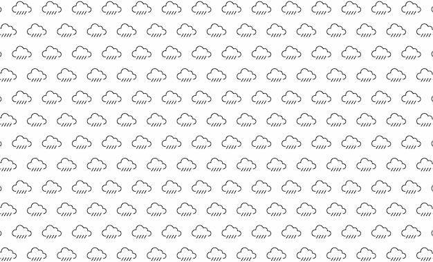 날씨와 구름 테마로 원활한 패턴 배경
