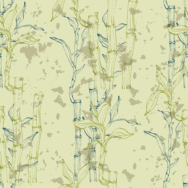 Seamless pattern of bamboo