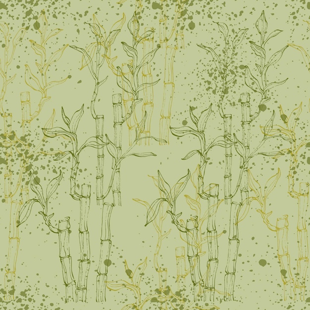 Seamless pattern of bamboo