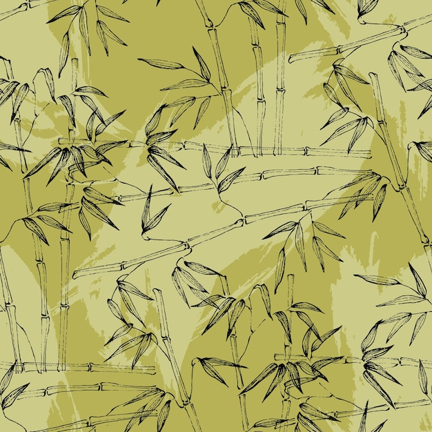 Seamless pattern of bamboo