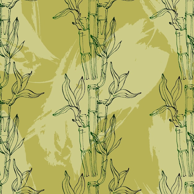 竹のシームレス パターン