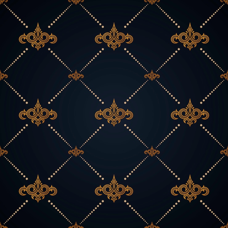 Vector seamless pattern baroque background or wallpaper