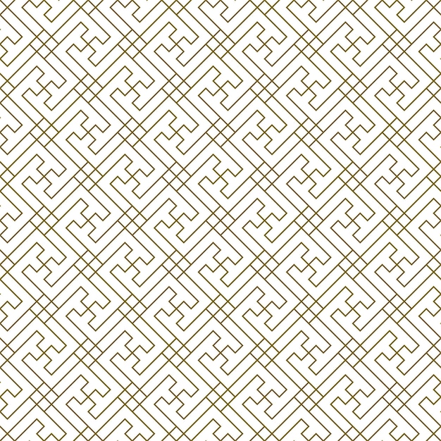 A seamless pattern based on elements of the traditional japanese craft. average thickness lines of brown color.