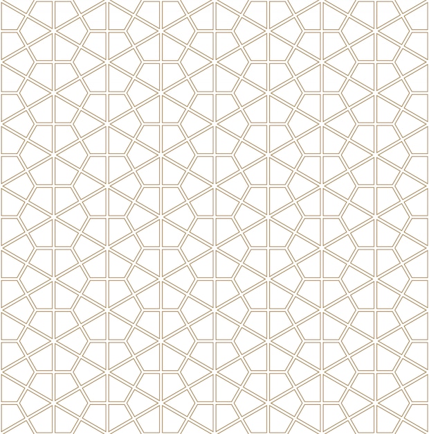 Seamless pattern based on japanese ornament kumiko