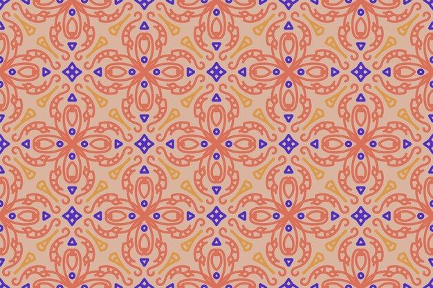 Seamless pattern based on traditional Asian elements Paisley