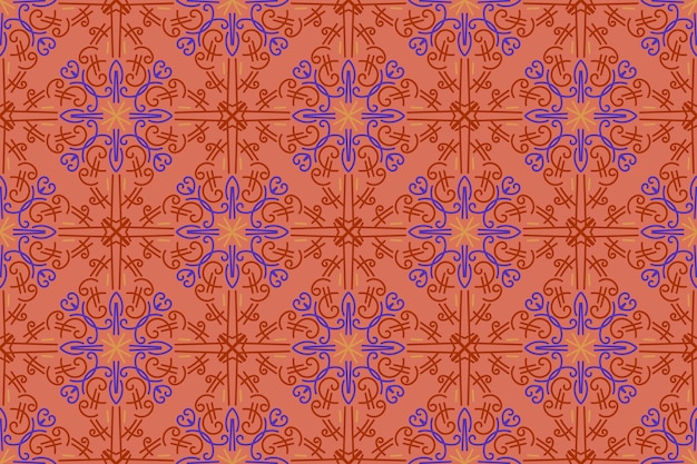 Seamless pattern based on traditional Asian elements Paisley