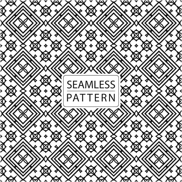 Seamless pattern   in batik style