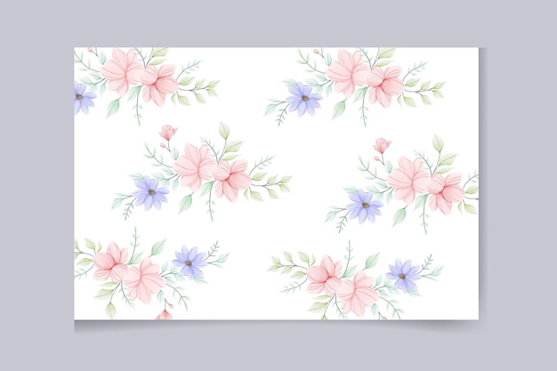 Seamless pattern beautiful flower and leaves design.