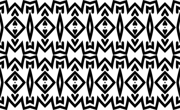 Vector seamless pattern. black and white simple background.