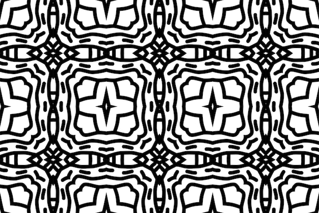 SEAMLESS PATTERN. BLACK AND WHITE SIMPLE BACKGROUND.