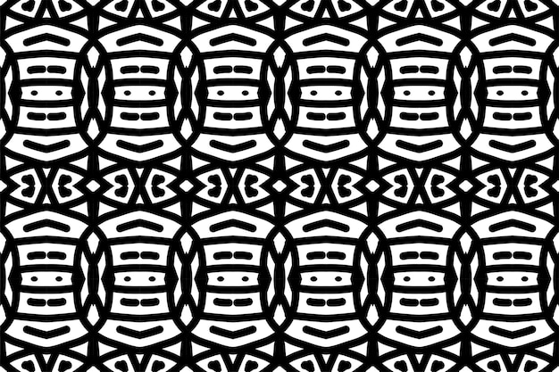 SEAMLESS PATTERN. BLACK AND WHITE SIMPLE BACKGROUND.