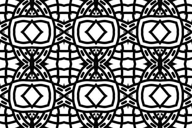 SEAMLESS PATTERN. BLACK AND WHITE SIMPLE BACKGROUND.