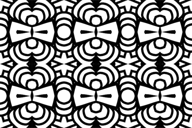 SEAMLESS PATTERN. BLACK AND WHITE SIMPLE BACKGROUND.