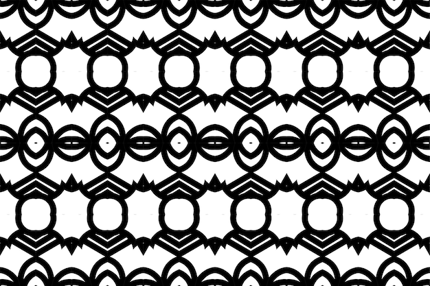 Vector seamless pattern. black and white simple background.