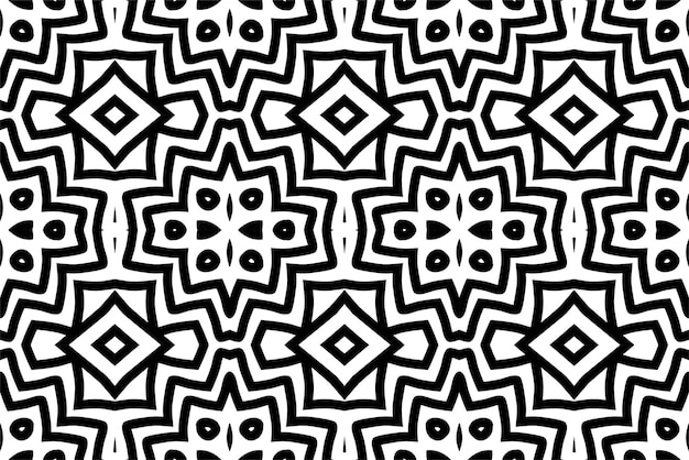 SEAMLESS PATTERN. BLACK AND WHITE SIMPLE BACKGROUND.