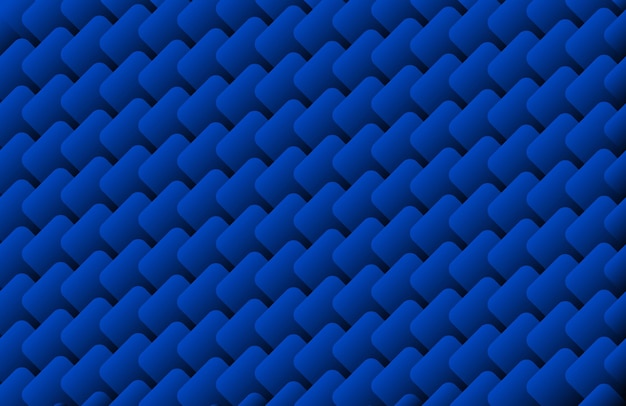 Seamless pattern of blue abstract wavy lines Vector illustration