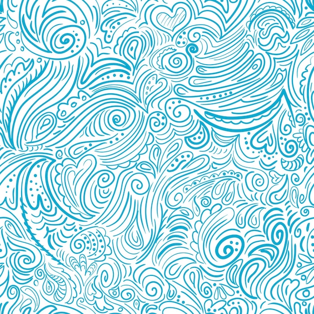 Vector seamless pattern blue background marine themex9