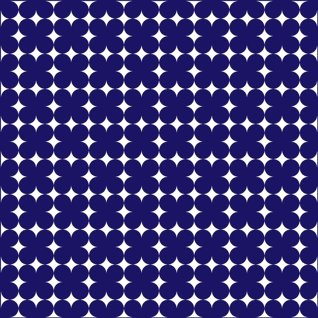 Seamless Pattern On Blue Background