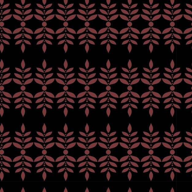 꽃과 보헤미안 스타일의 원활한 패턴 잎 간단한 패턴 식물 플랫 패턴