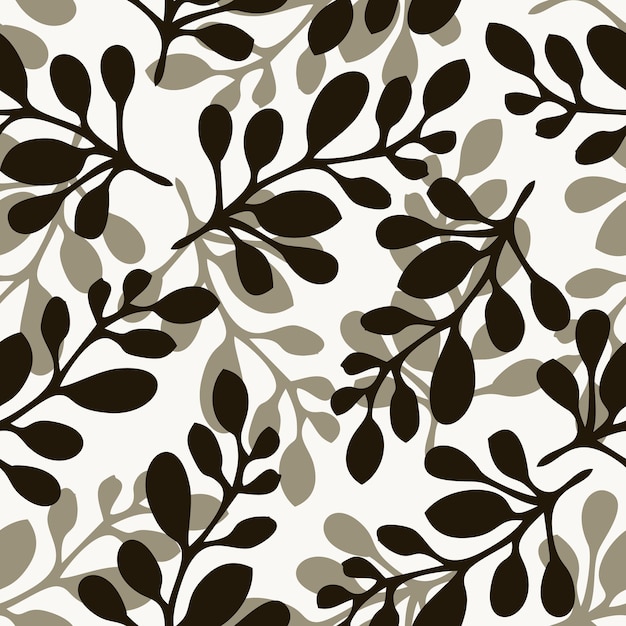 Seamless Pattern Brown Leaves design for background wallpaper clothing wrapping fabric