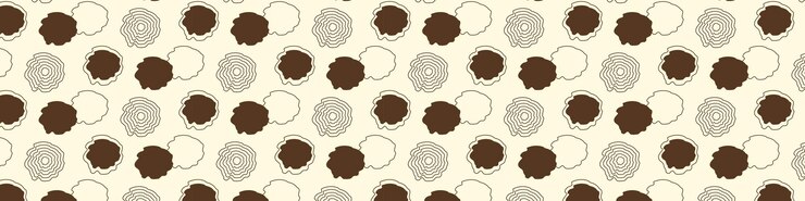 Vector seamless pattern of brown liquid shapes in the form of a drop simple forms