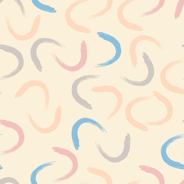 Seamless pattern brush strokes abstract strokes of neutral colors