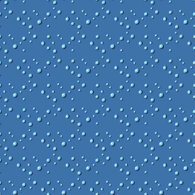 青い背景にシームレスなパターンの泡。あらゆる目的のための石鹸のグリッドフラットテクスチャ。テキスタイルファブリックデザインの幾何学的テンプレート。シンプルなベクトルの飾り。