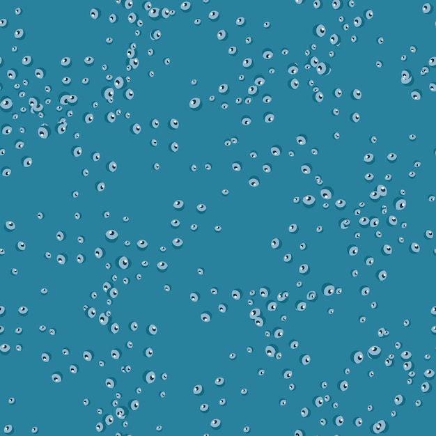 Бесшовные пузыри на бирюзовом фоне. плоская текстура мыла для любых целей.