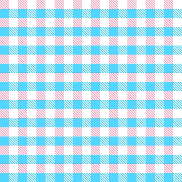 Vector seamless pattern cage with pink and blue stripes