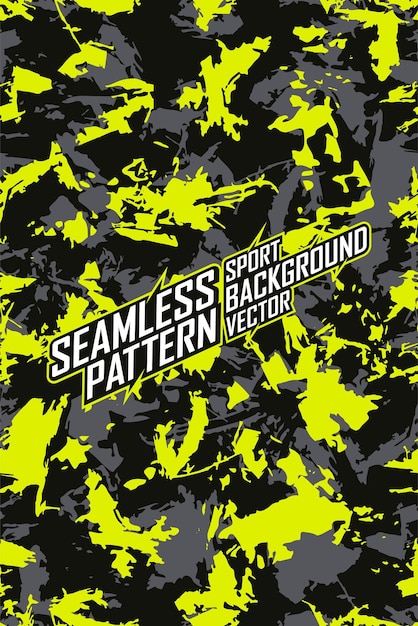 Seamless pattern camouflage for extreme jersey team racing cycling leggings football gaming